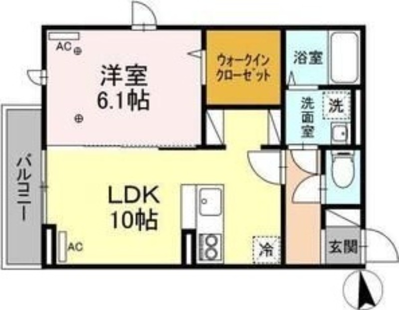 D-ROOM南材木町の間取り