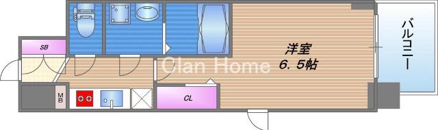 エスリード大阪CENTRAL AVENUEの間取り
