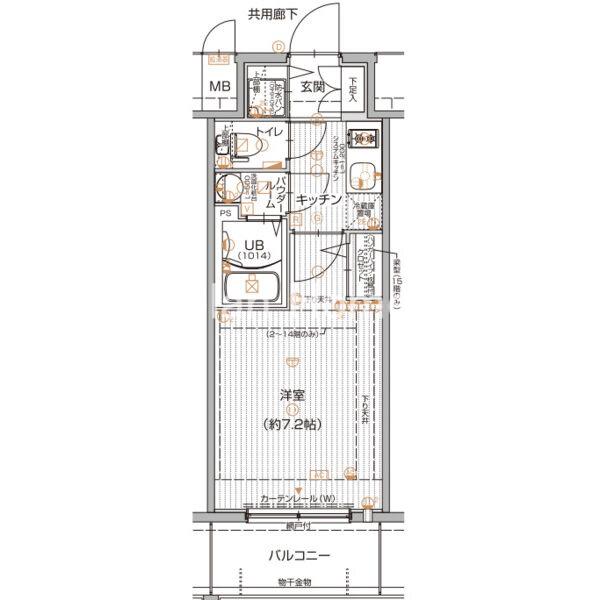 エスリード大阪上本町ブランシュの間取り