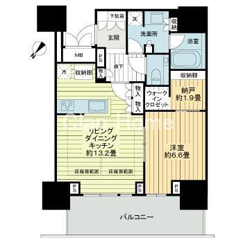 グランドメゾン上町台レジデンスタワーの間取り