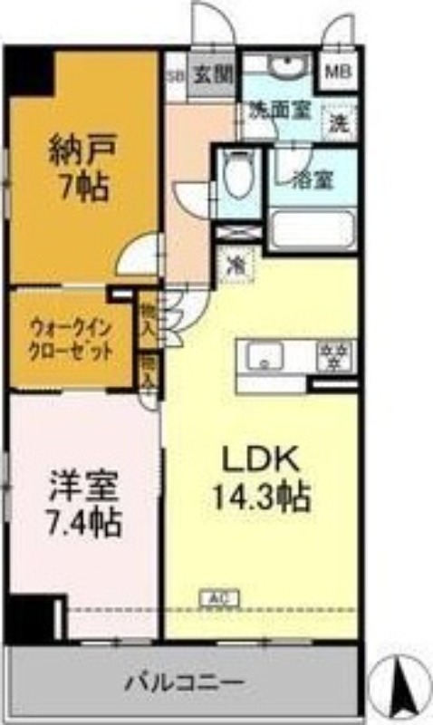 アロッジオ金剛の間取り