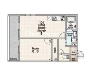 プロスパーコート長瀬の間取り