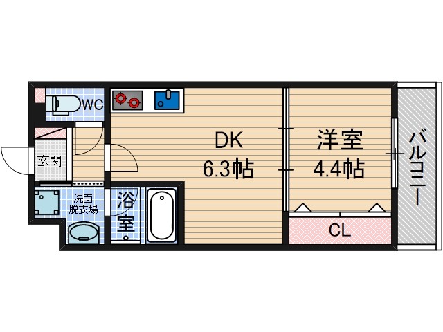 Vivace南茨木の間取り