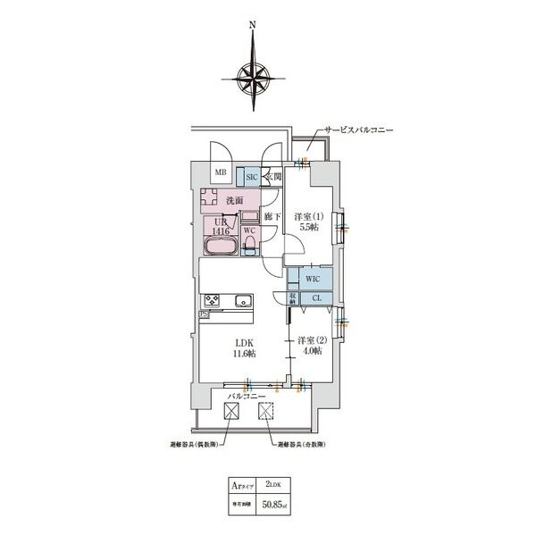 スプランディッドあびこ駅前DUEの間取り