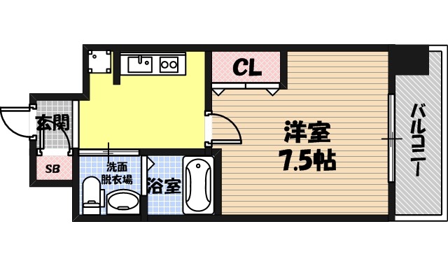 Park Hills 都島 緑~EN~の間取り