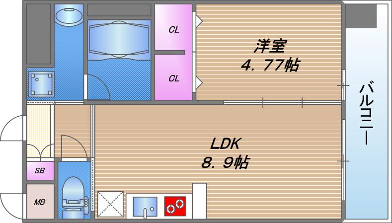 プレジオ布施ASIANの間取り