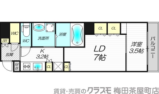 Gate Court Higashimikuniの間取り