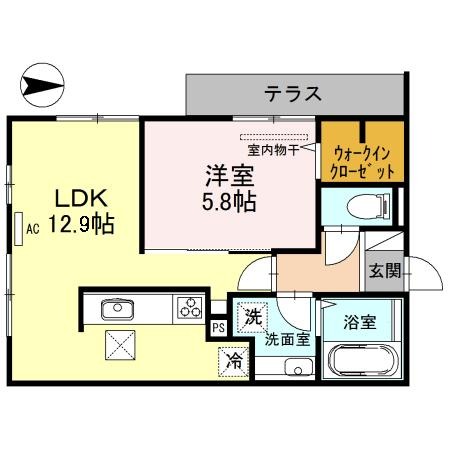 プレジール小野原の間取り