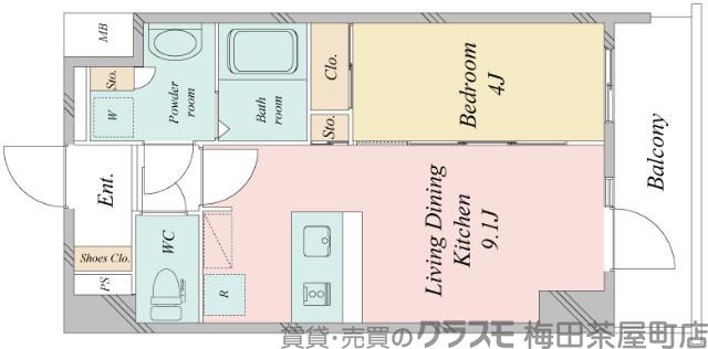 宮原の完工年月(2020年9月)築の賃貸マンションの間取り
