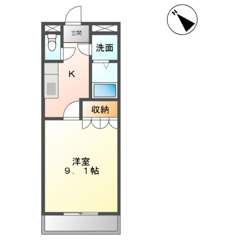 ビューパートKの間取り