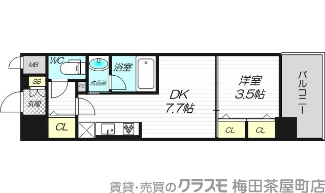 宮原の完工年月(2018年2月)築の賃貸マンションの間取り