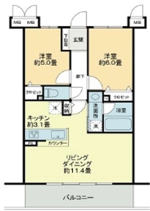 リフレ花園の間取り