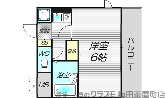 リーガル天神橋の間取り