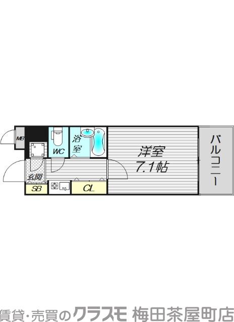 リーガル天神橋の間取り