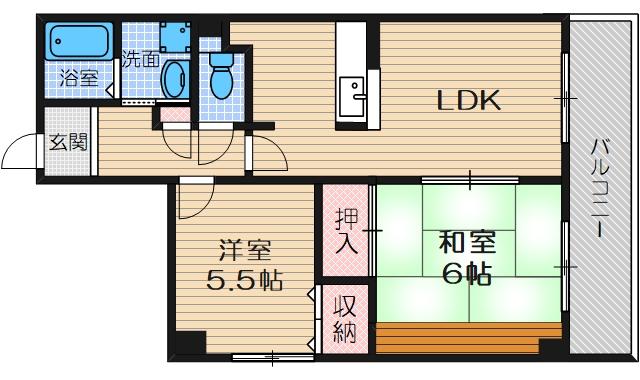 ゼアス真砂の間取り