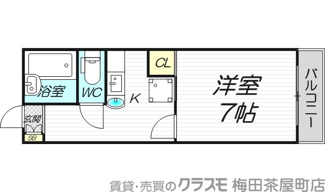 萱野の完工年月(1985年2月)築の賃貸マンションの間取り