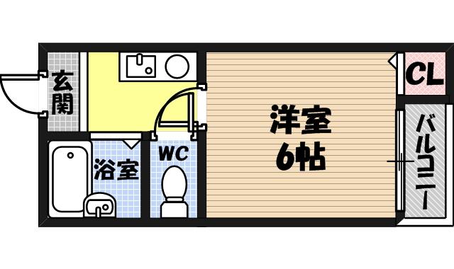リバティ京橋の間取り