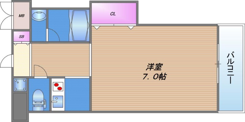 ブリリアン夕陽丘の間取り