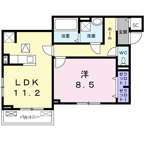 K's flatの間取り