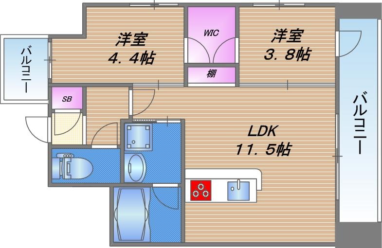 Gioia Altiriの間取り