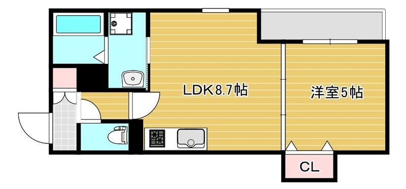 豊川の完工年月(2026年3月)築の賃貸アパートの間取り