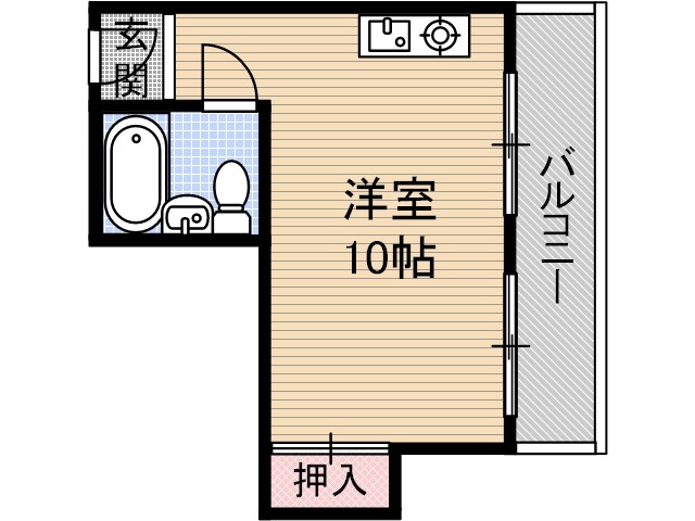 IN茨木ハイツの間取り