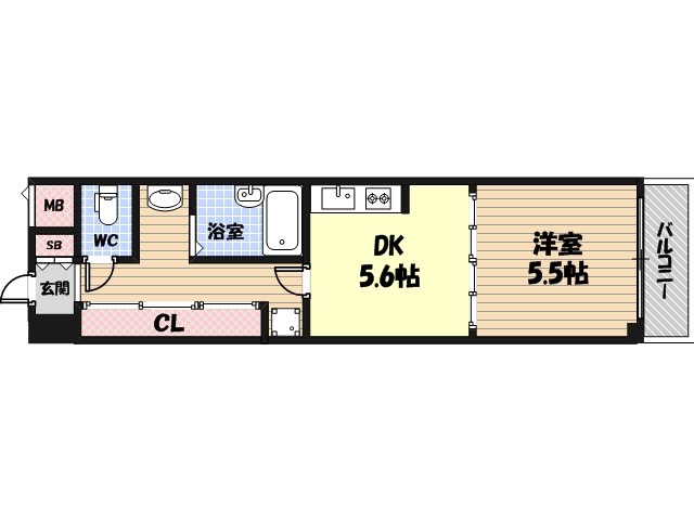 ワイズシャトー京橋の間取り