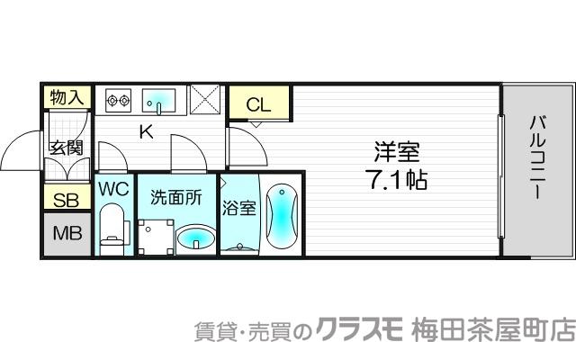 木川東の完工年月(2018年1月)築の賃貸マンションの間取り
