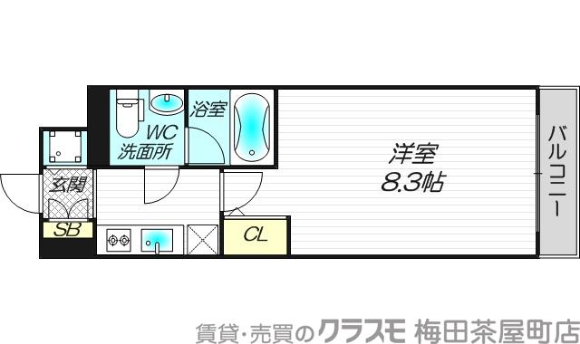 西中島の完工年月(2009年9月)築の賃貸マンションの間取り