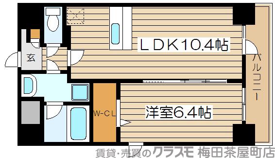 長柄中の完工年月(2009年3月)築の賃貸マンションの間取り