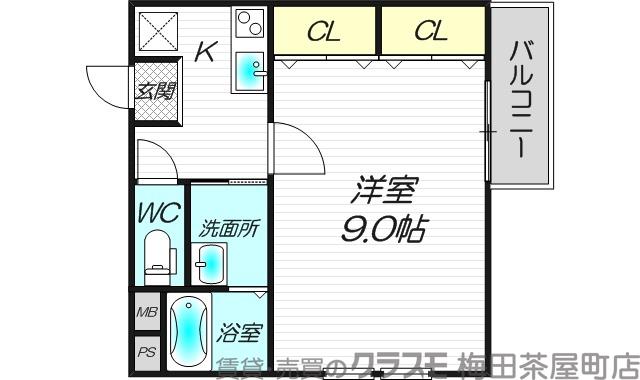 フジパレス東三国Ⅰ番館の間取り