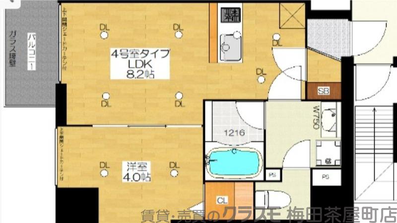 ブエナビスタ梅田イーストの間取り