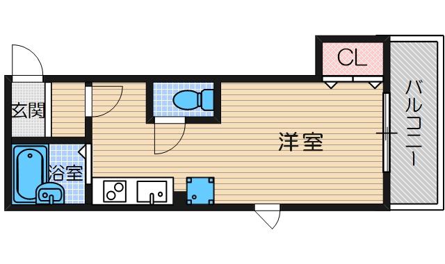 クラッセ南茨木の間取り