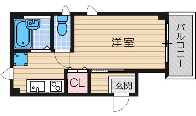 クラッセ南茨木の間取り