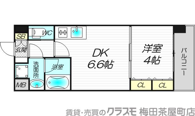 レオングラン新大阪レジデンスの間取り