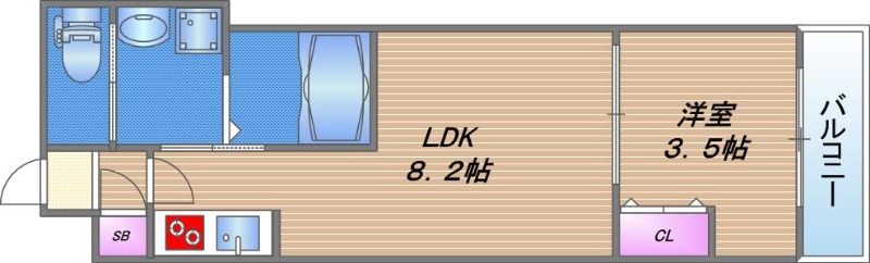 H-maison鶴橋の間取り