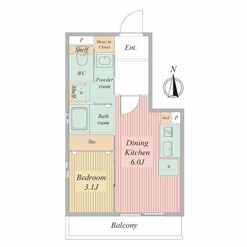 Live Flat京都西院の間取り