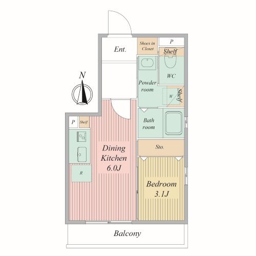 Live Flat京都西院の間取り