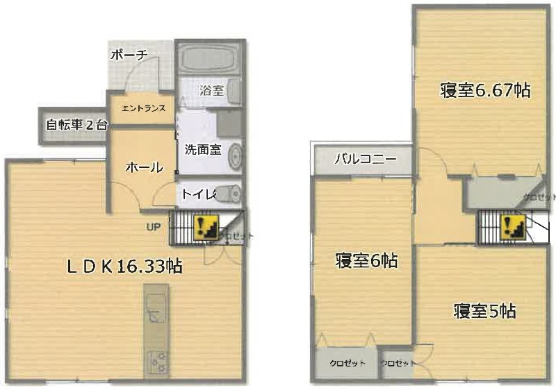 上植野町の完工年月(2021年3月)築の賃貸アパートの間取り