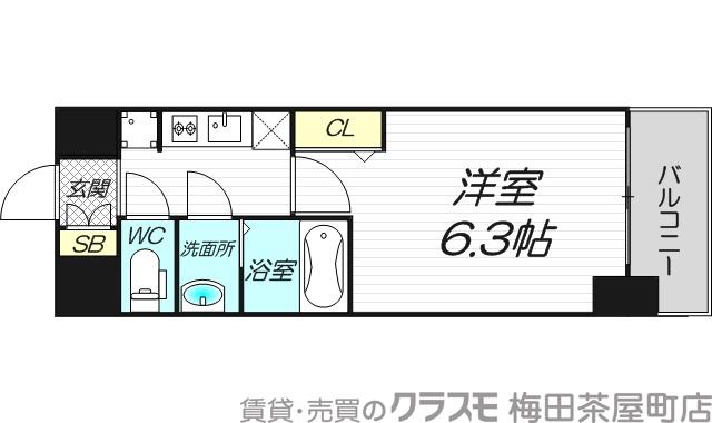 淡路の完工年月(2020年3月)築の賃貸マンションの間取り