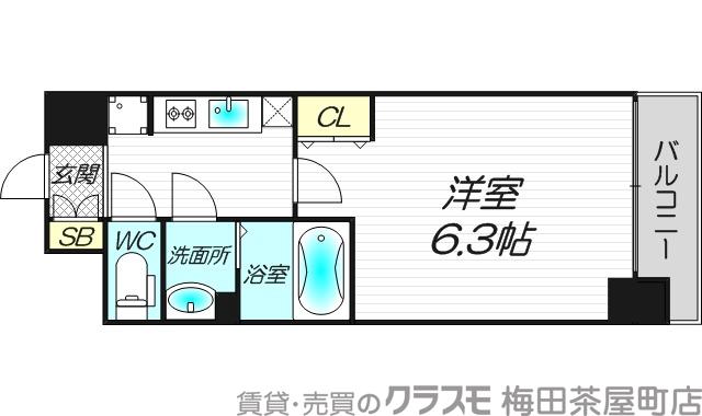 淡路の完工年月(2020年3月)築の賃貸マンションの間取り