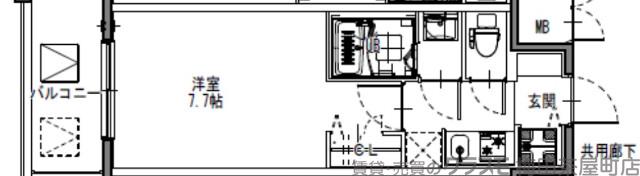 S-RESIDENCE三国WESTの間取り