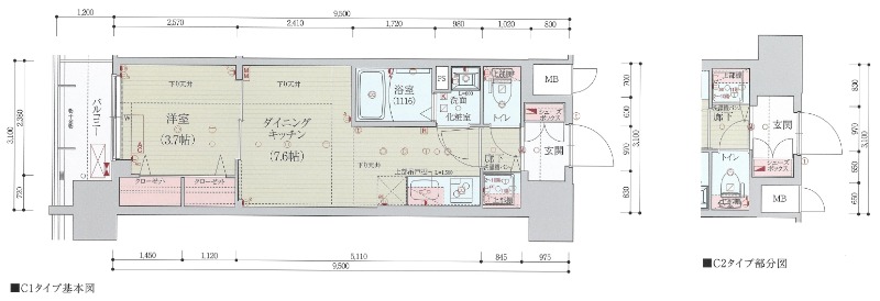 ベラジオ レガシー 葛野大路八条の間取り