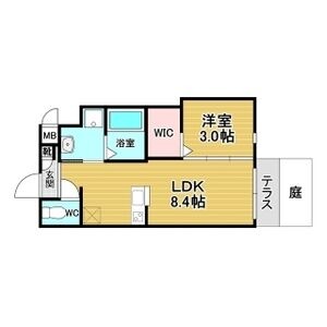 蔵垣内の完工年月(2026年8月)築の賃貸マンションの間取り