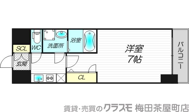 ライジングメゾン新大阪サウスの間取り