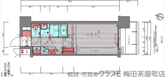 プレサンスNEO上新庄PRIMECRUISの間取り