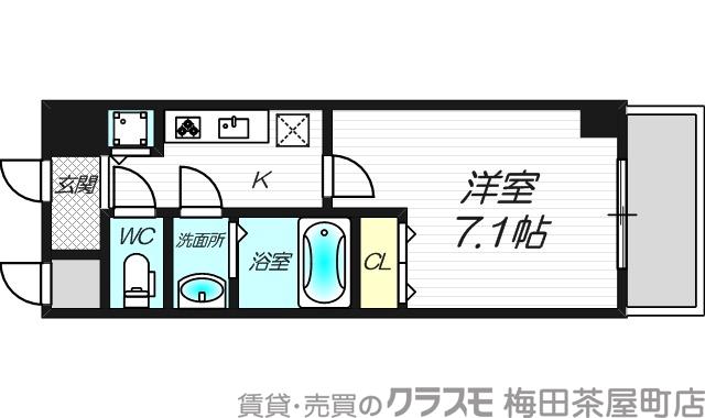 セゾンコート新大阪の間取り