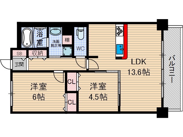メゾンさわやかの間取り