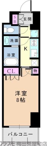 広芝町の完工年月(2017年2月)築の賃貸マンションの間取り