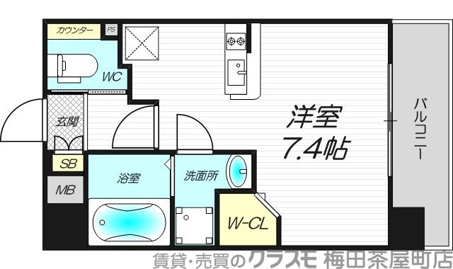 プライマル新大阪の間取り